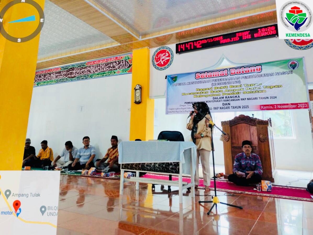 Musrenbang RKP dan DU RKP Nagari Bukit Buai Tapan