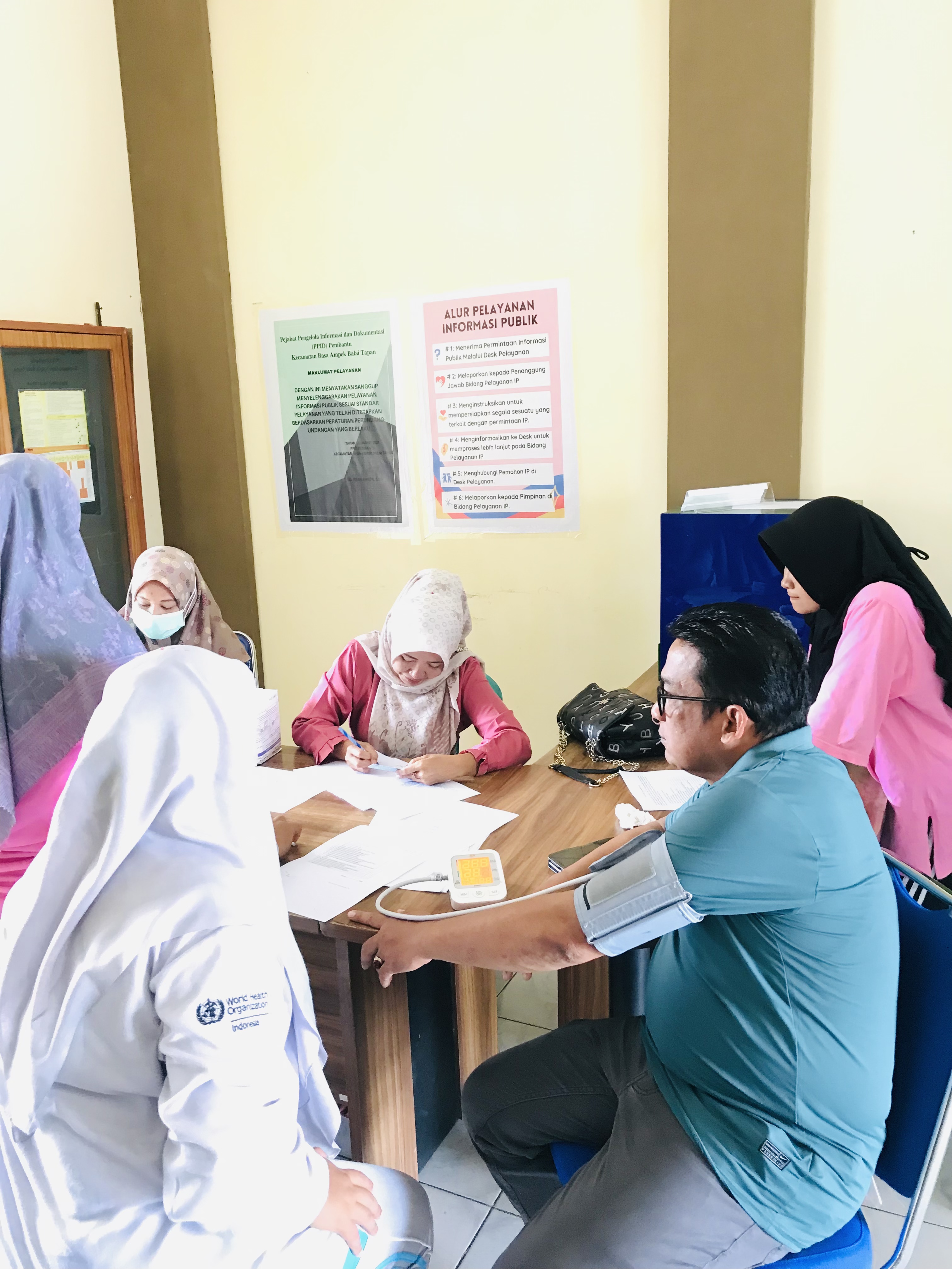 Pelaksanaan Kegiatan Program Kesehatan Puskesmas Tapan di Kantor Kecamatan Basa Ampek Balai Tapan