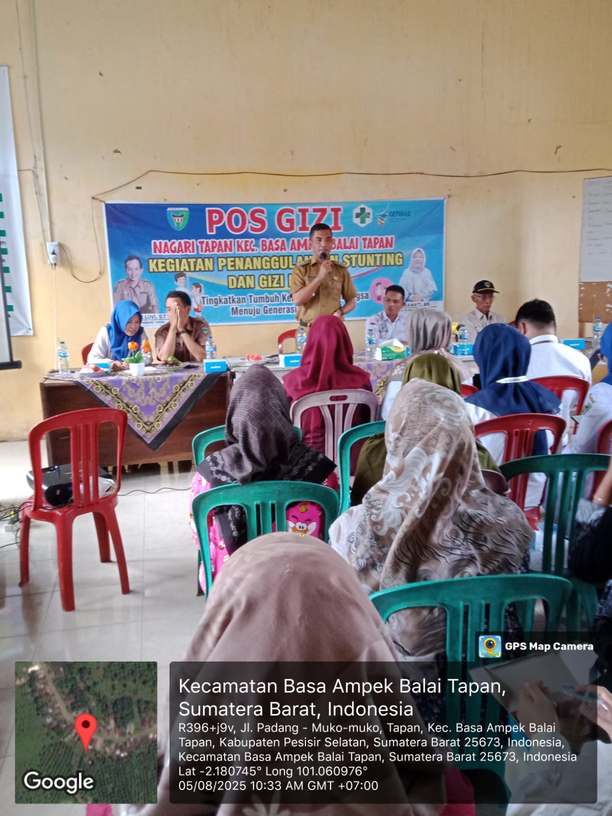 Camat Basa Ampek Balai Tapan menghadiri acara rembuk Stunting di Nagari Tapan