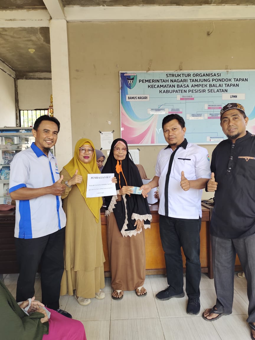 Penyaluran BLT Dana Desa Nagari Tanjung Pondok Tapan