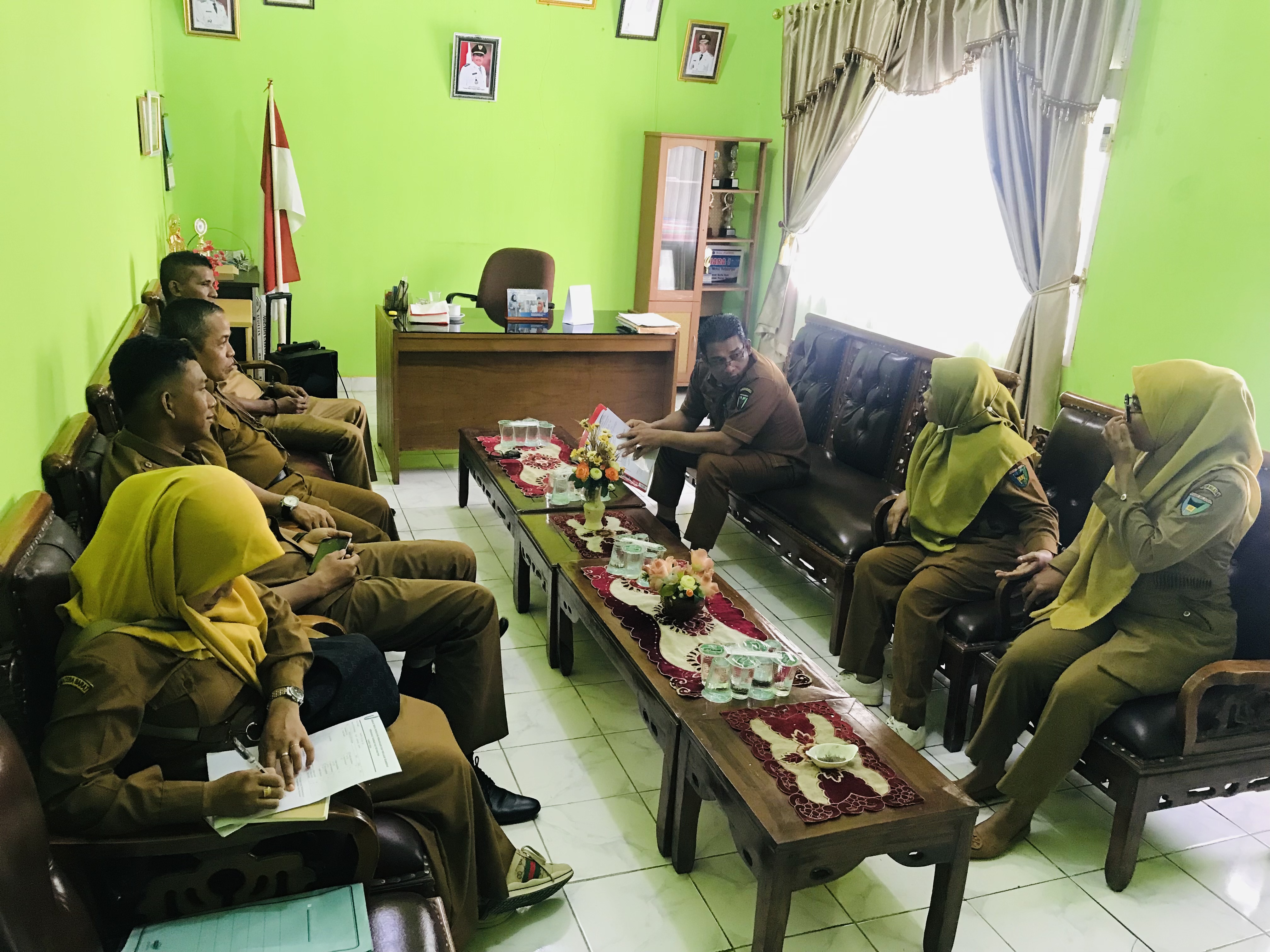 Kunjungan Dinas Perpustaan dan Kearsipan ke Kecamatan Basa Ampek Balai Tapan