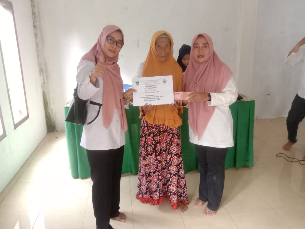 Pembagian BLT Bulan Januari-Maret 2023 Nagari Pasar Tapan