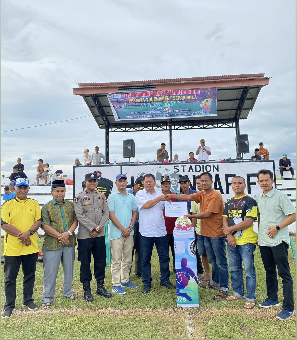 Camat Basa Ampek Balai Tapan Menghadiri Acara Open Tournamen Halilintar CUP V Tahun 2025