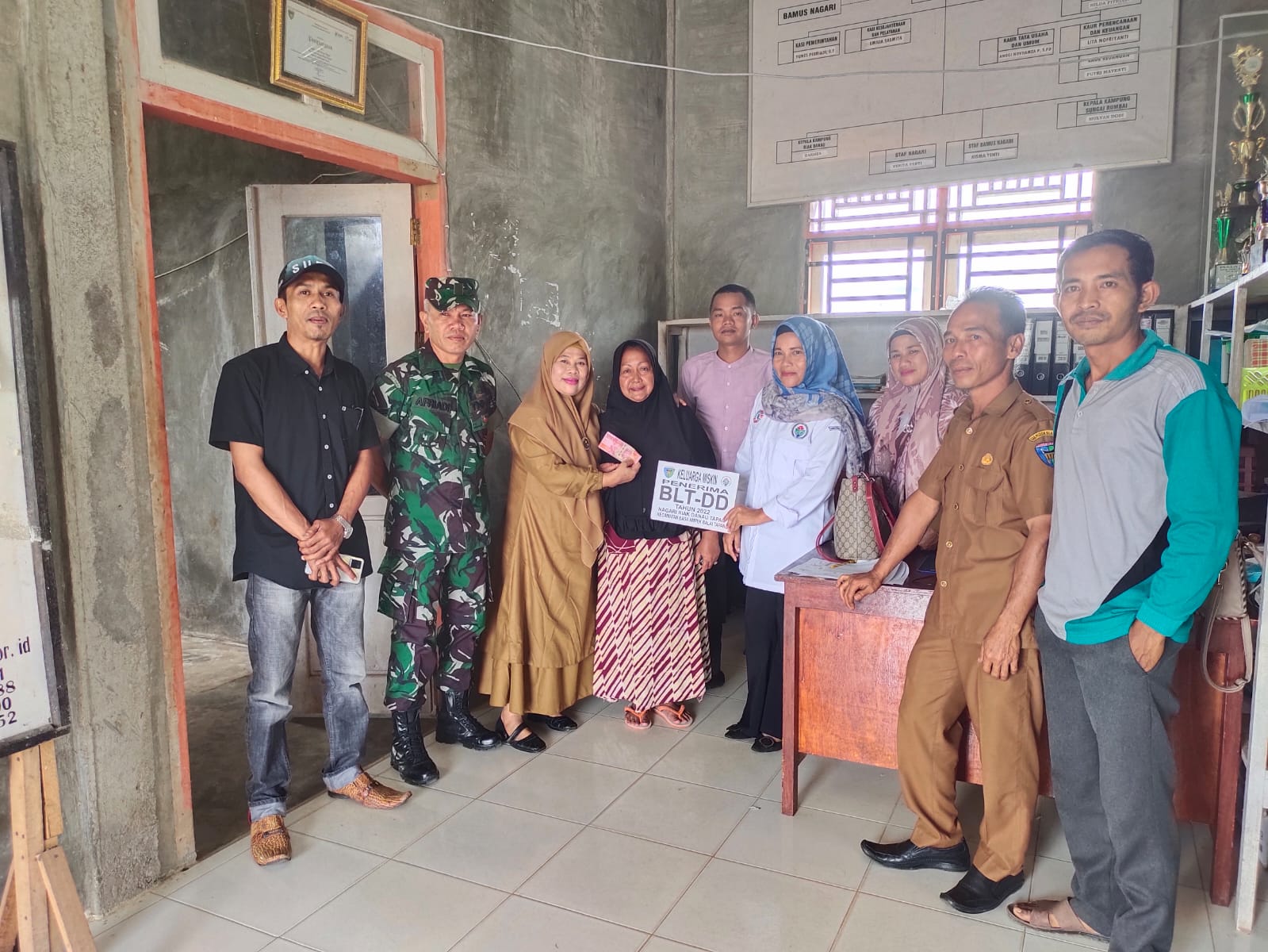 Penyaluran BLT Bulan Oktober 2022 Nagari Riak Danau Tapan