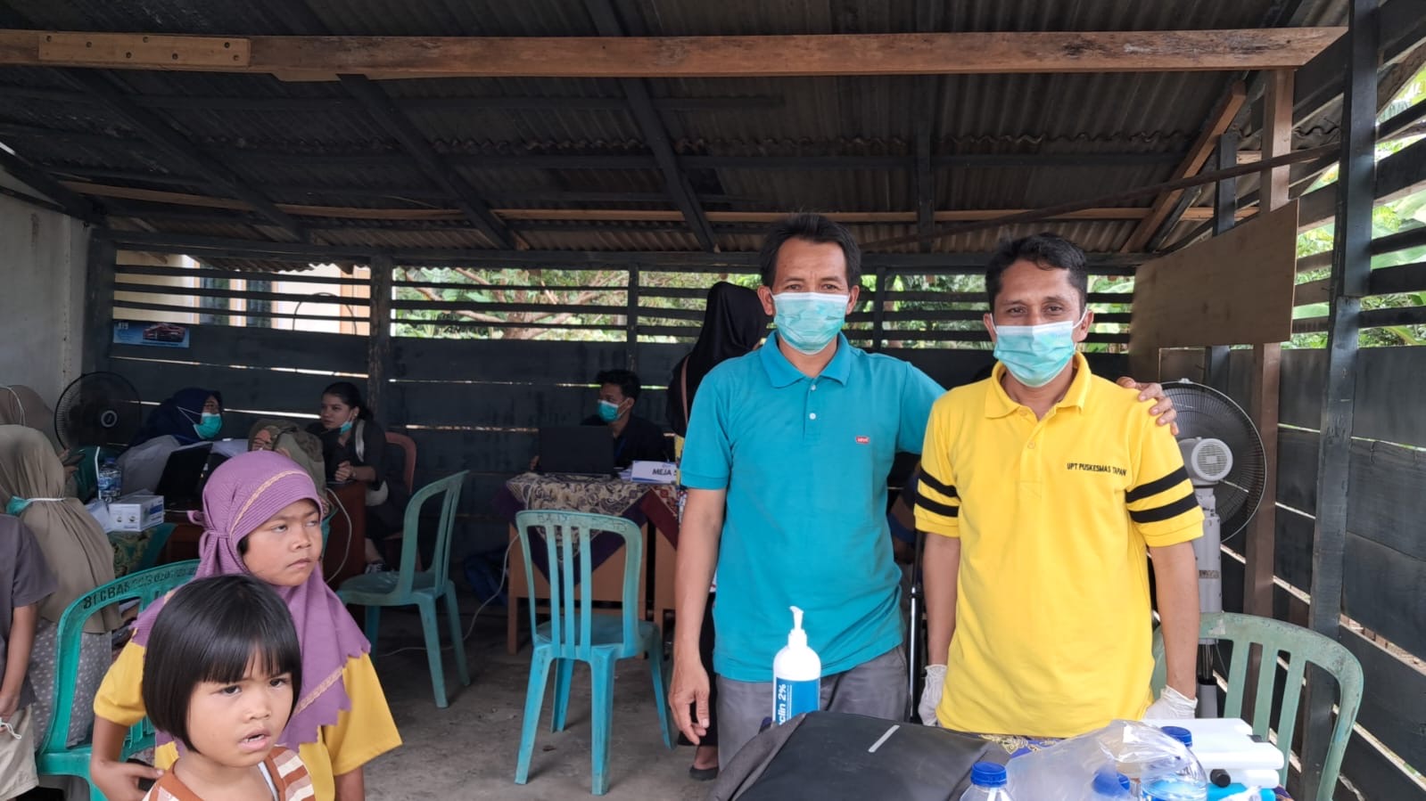 Kasi Trantib menghadiri acara Pelayanan Pemeriksaan dan Pengobatan Penyakit TBC