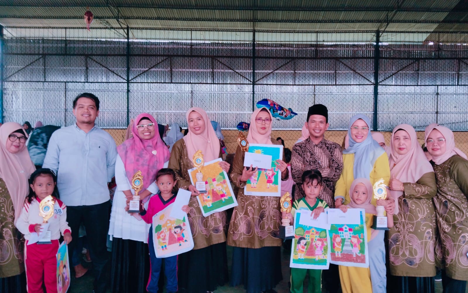 Kasi Pelayanan Kecamatan Basa Ampek Balai Tapan menghadiri acara Lomba Mewarnai tingkat TK se Kecama