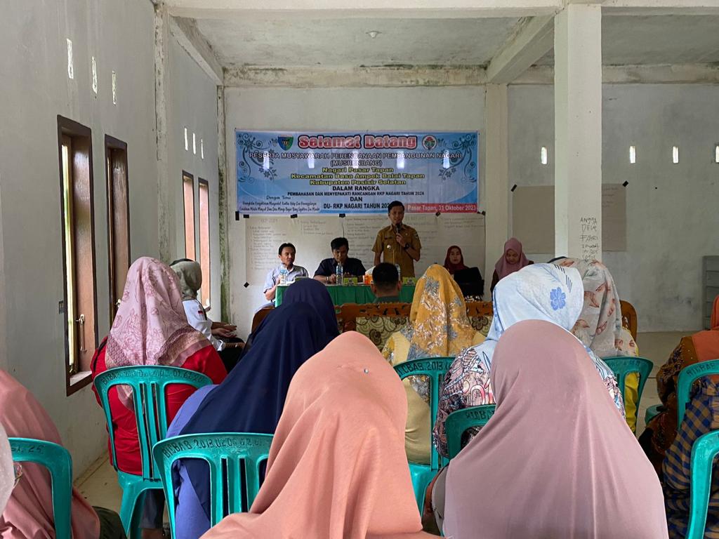 Musrenbang RKP 2024 dan DU RKP 2025 Nagari Pasar Tapan