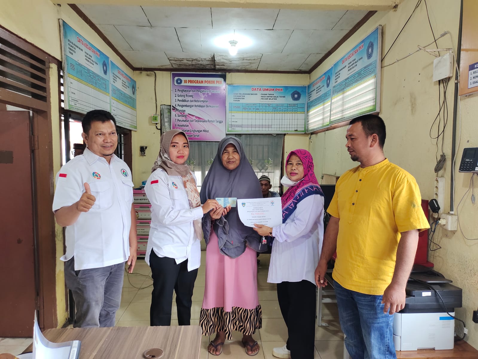 Penyaluran BLT Dana Desa Bulan Juli- September 2022 Nagari Pasar Tapan