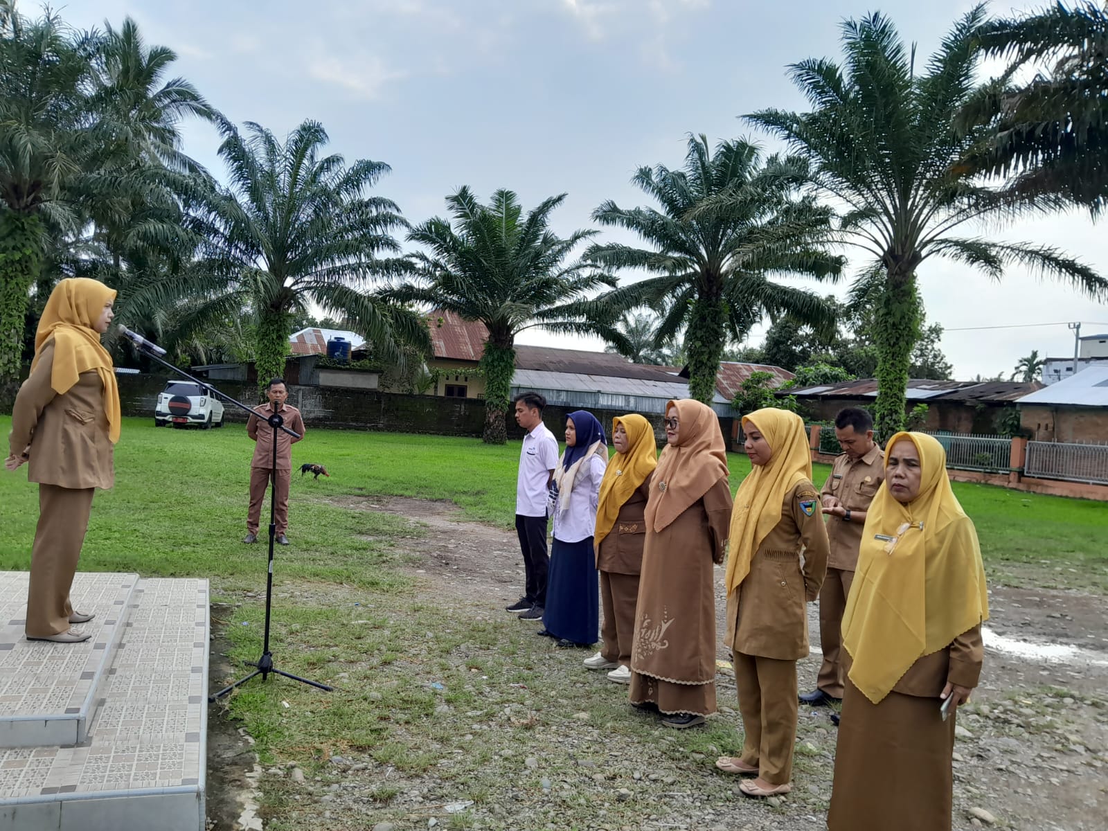 Apel Pagi di Hari Senin 20 November 2023 Pegawai Kantor Kecamatan Basa Ampek Balai Tapan