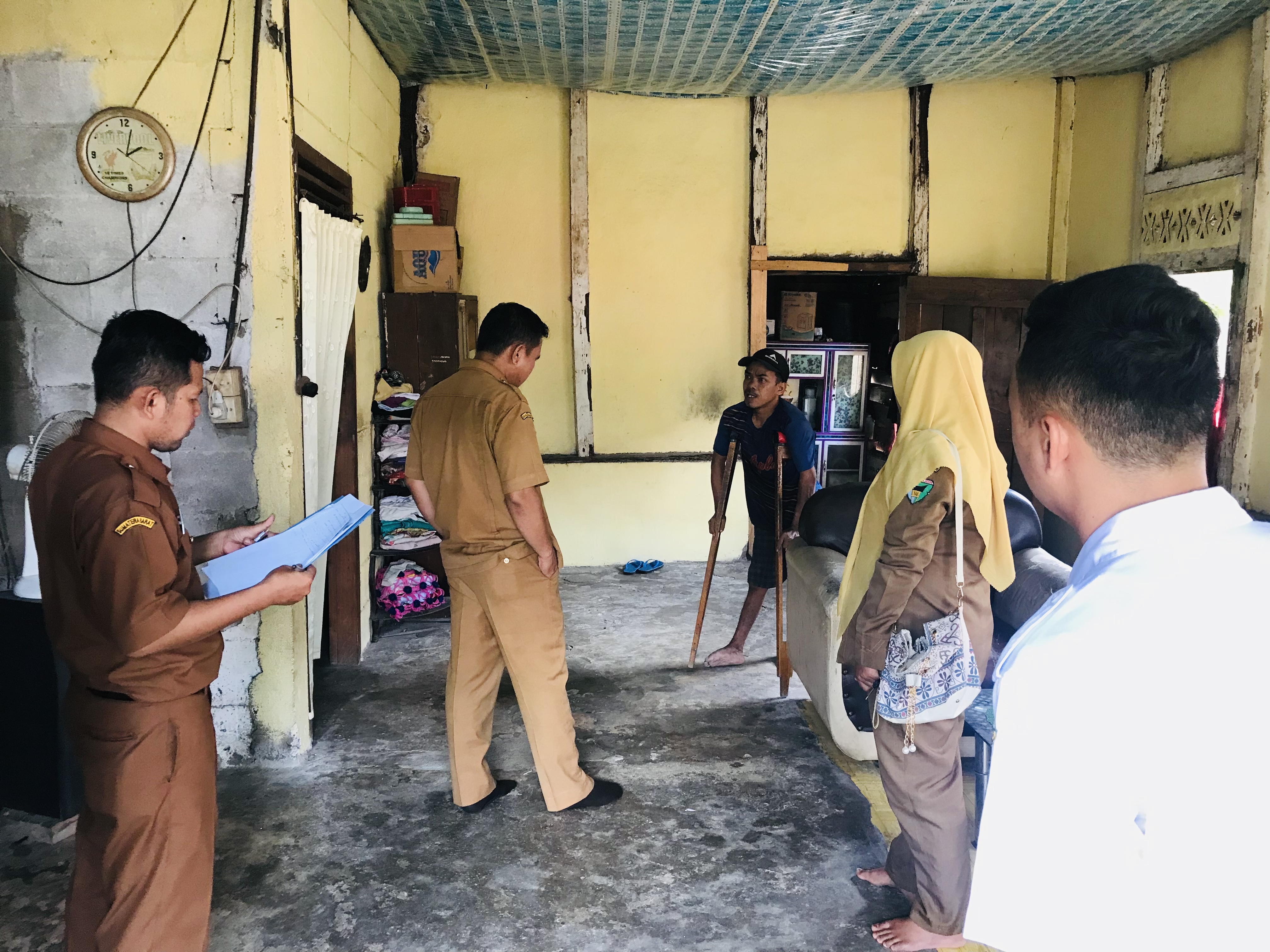Dinas Sosial melakukan Assesment terhadap Penyandang Disabilitas di Kecamatan Basa Ampek Balai Tapan