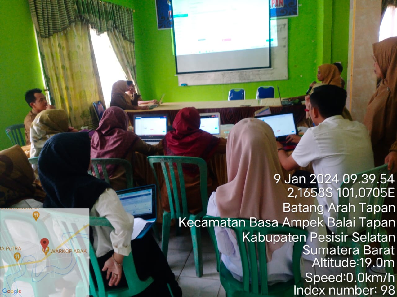 Bimtek Penggunaan Aplikasi Srikandi di Lingkup Kantor Kecamatan Basa Ampek Balai Tapan