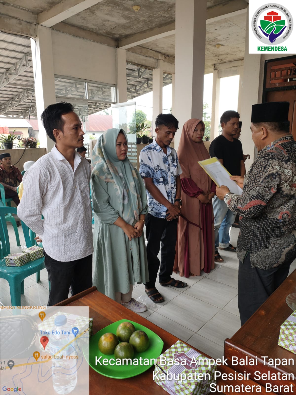 Camat Basa Ampek Balai Tapan Menghadiri Acara Rapat Pemilihan Panitia Bamus Nagari Tanjung Pondok Ta