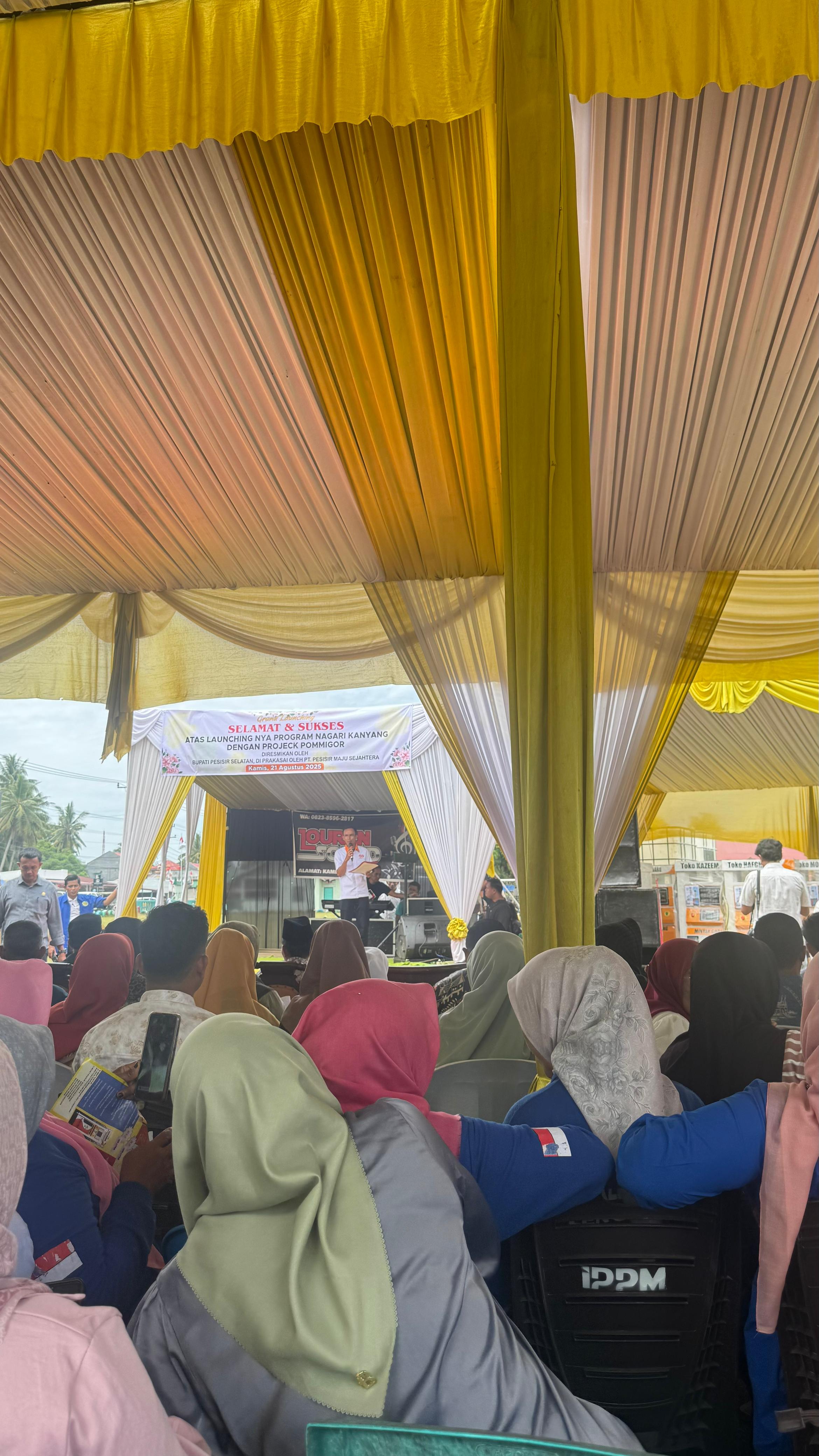 Camat Basa Ampek Balai Tapan Hadiri Launching Program Nagari Kanyang