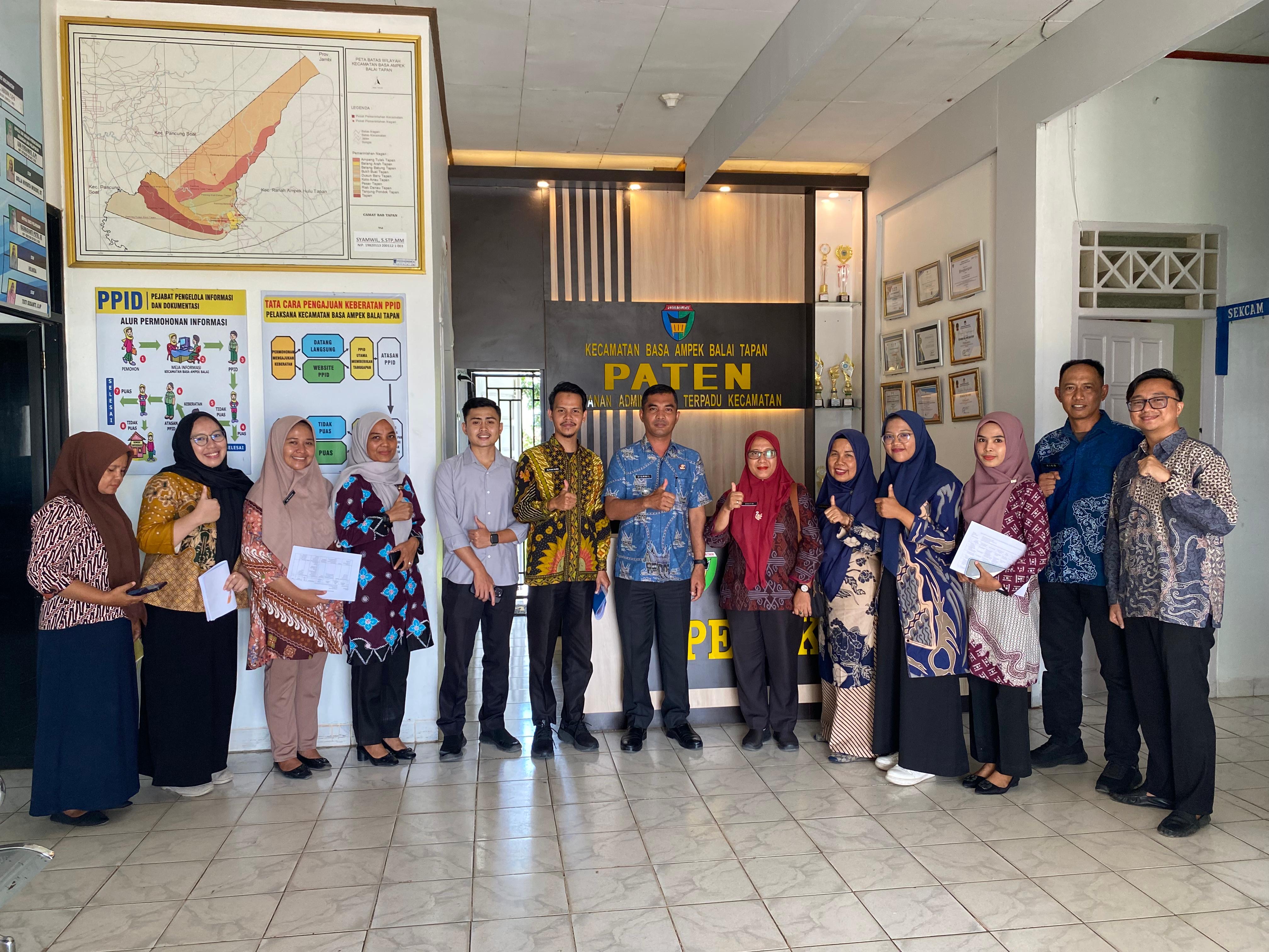 Kunjungan BKPSM ke Kantor Kecamatan Basa Ampek Balai Tapan