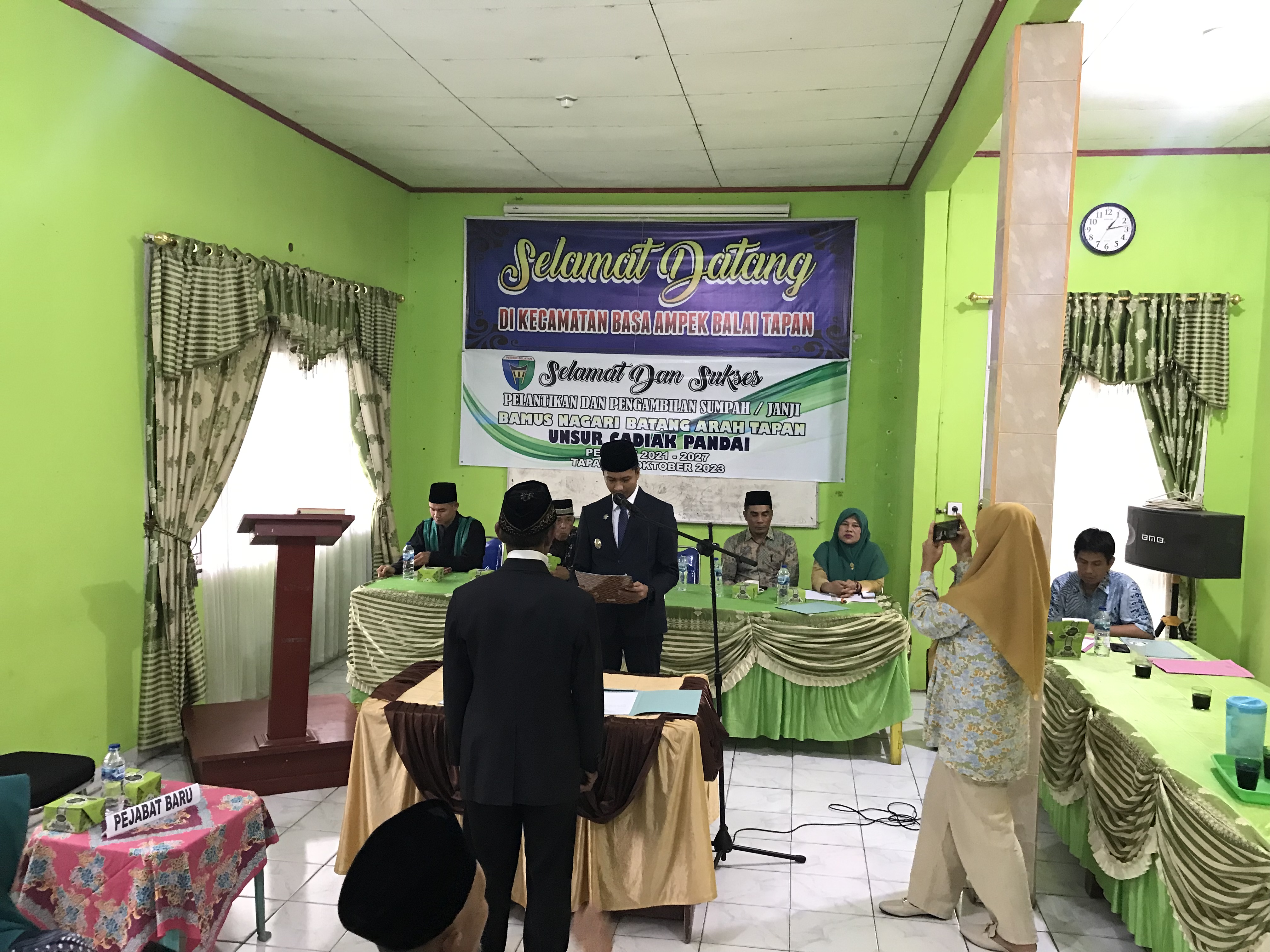 Pelantikan BAMUS Unsur Cadiak Pandai Nagari Batang Arah Tapan