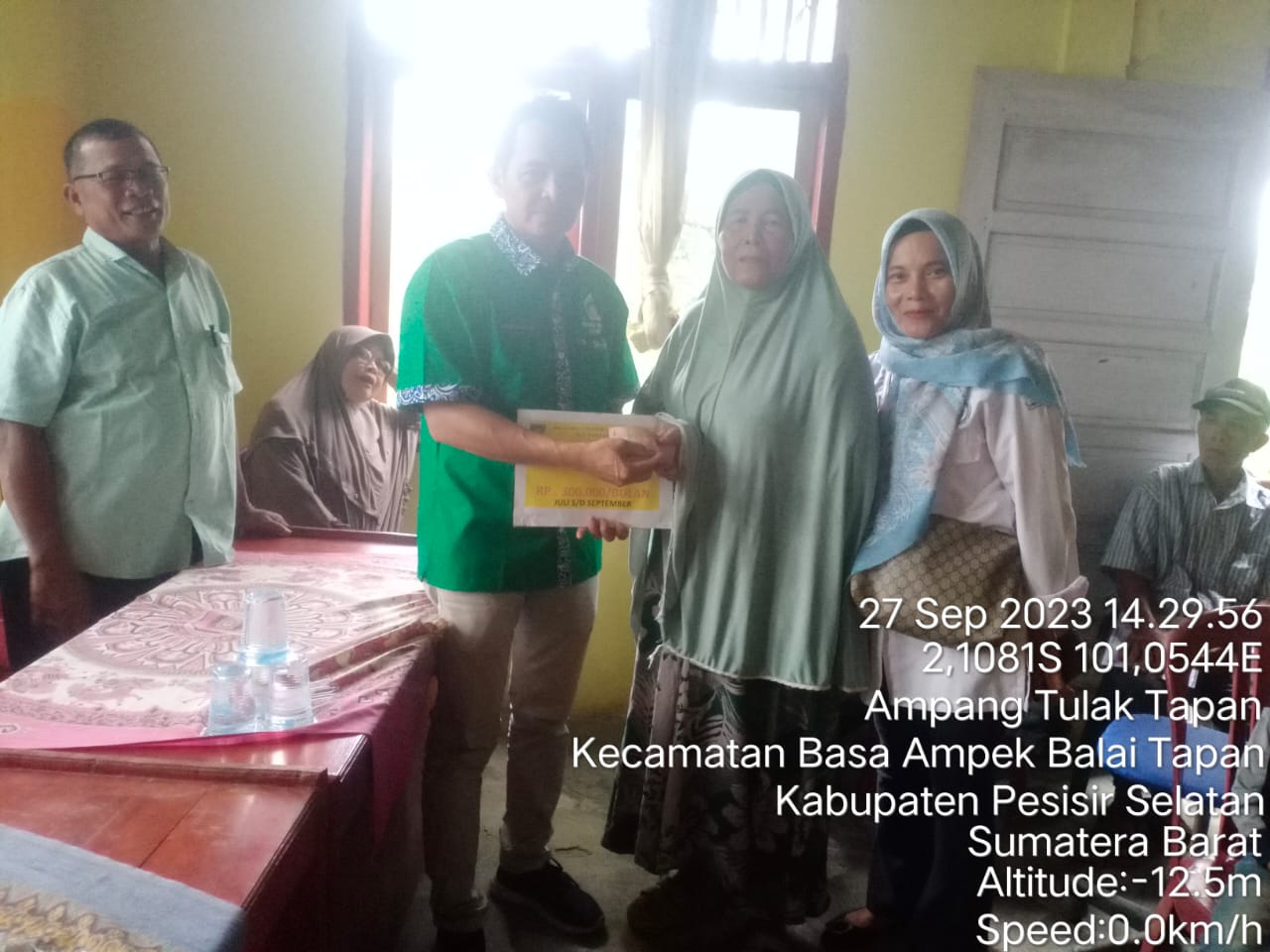 Penyaluran BLT Dana Desa Bulan Juli-September 2023 Nagari Bukit Buai Tapan