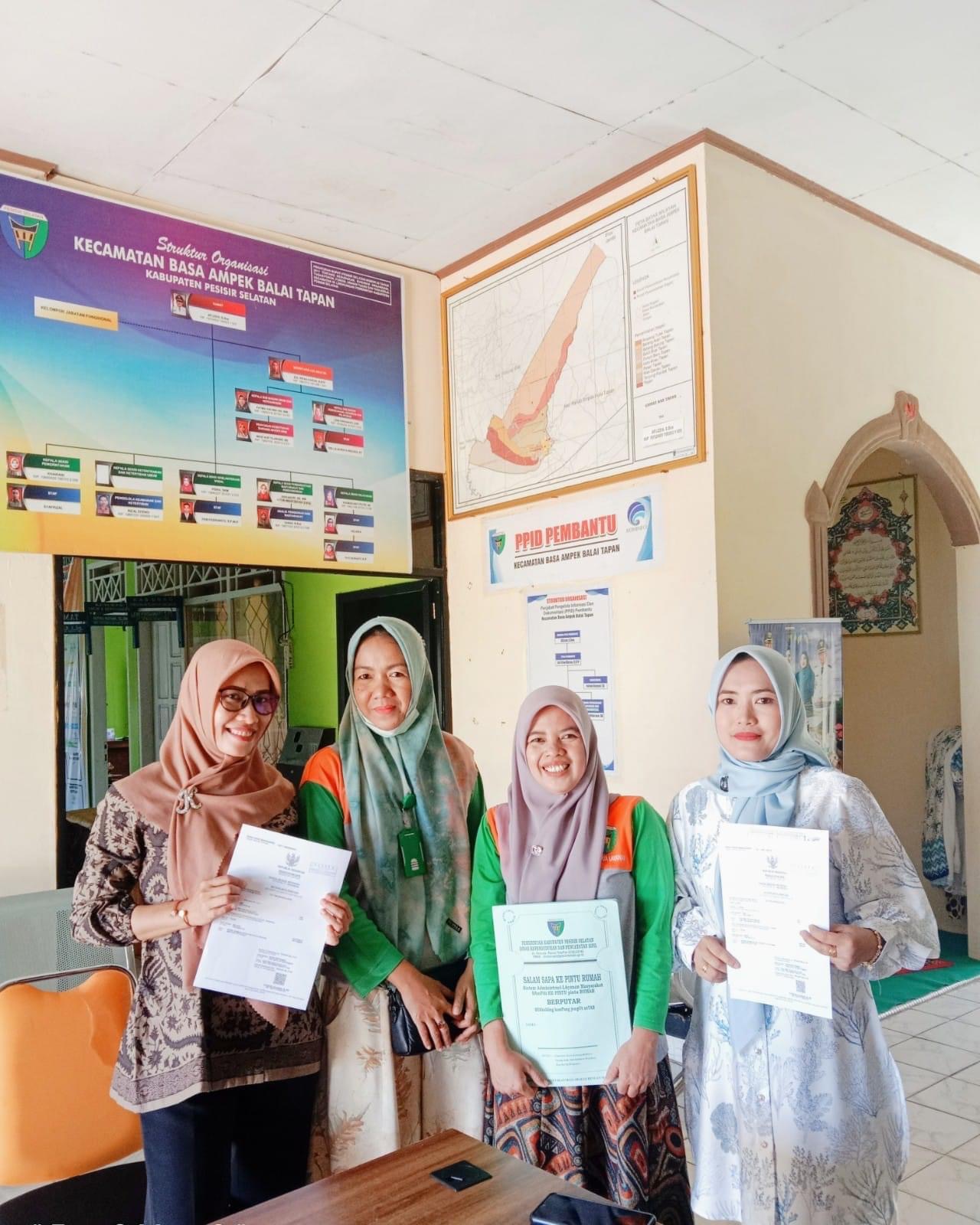 Kunjungan UKL Capil ke Kantor Kecamatan Basa Ampek Balai Tapan