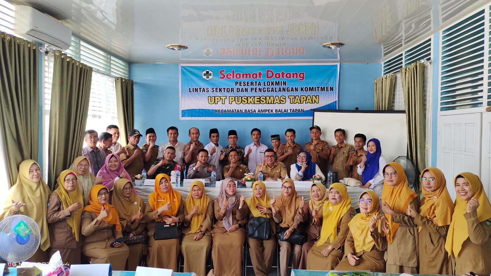 Camat Basa Ampek Balai Tapan Menghadiri Undangan Dari Puskesmas Tapan