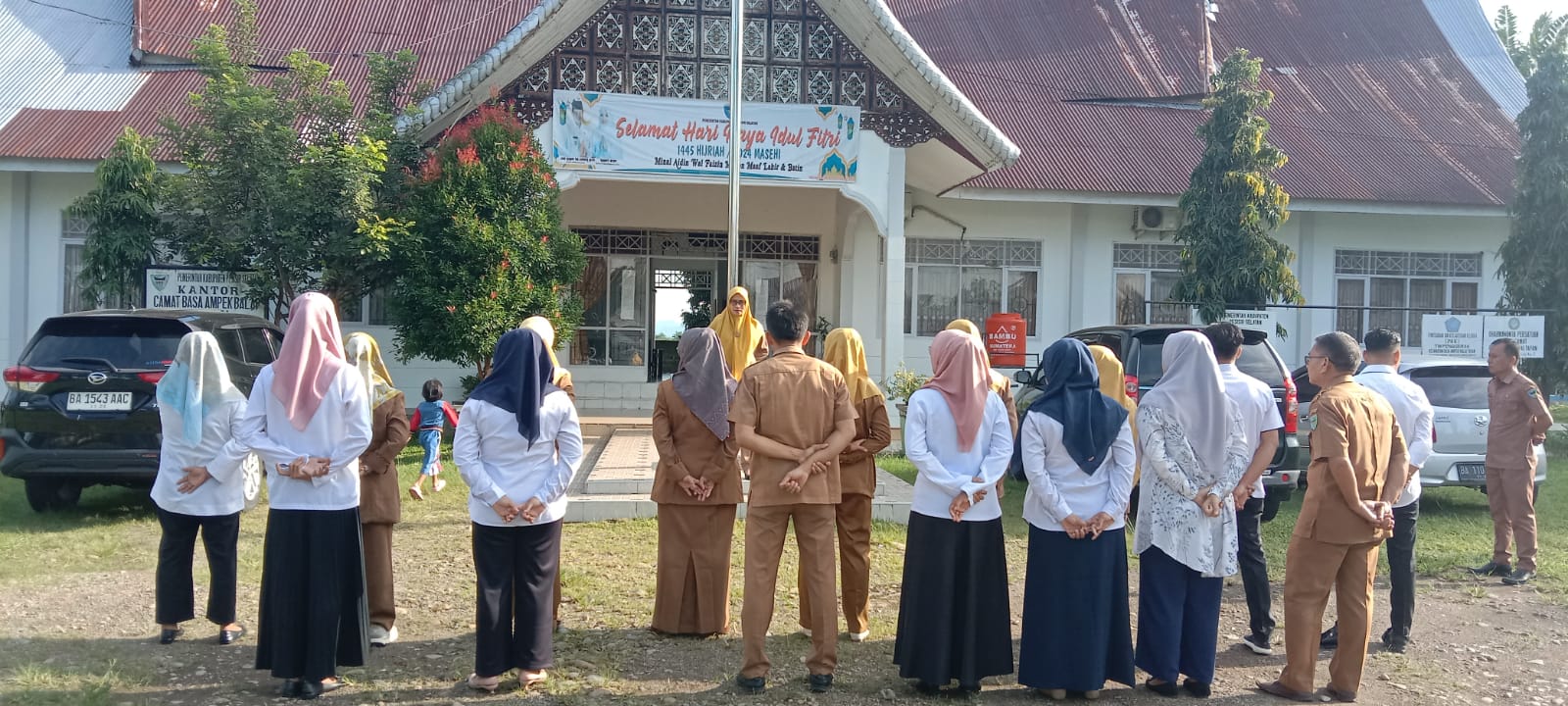 Apel Pagi Pegawai Kantor Camat Hari Senin 13 Mei 2024