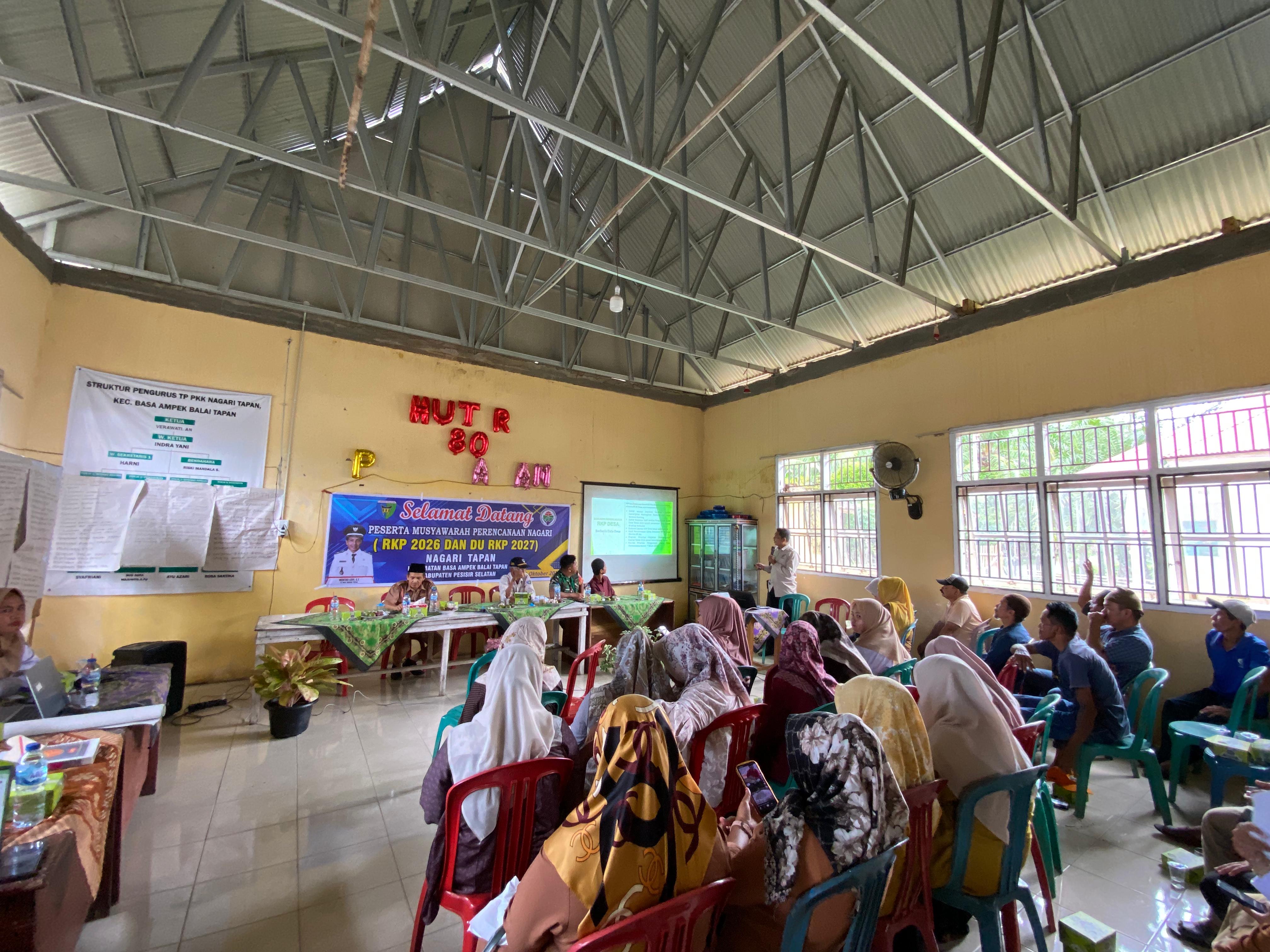 Musnag RKP 2026 dan DU RKP 2027 di Nagari Tapan