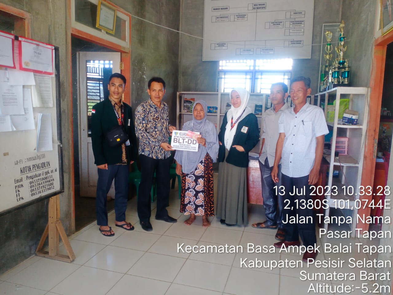 Penyaluran BLT Dana Desa Bulan April-Juni Nagari Riak Danau Tapan