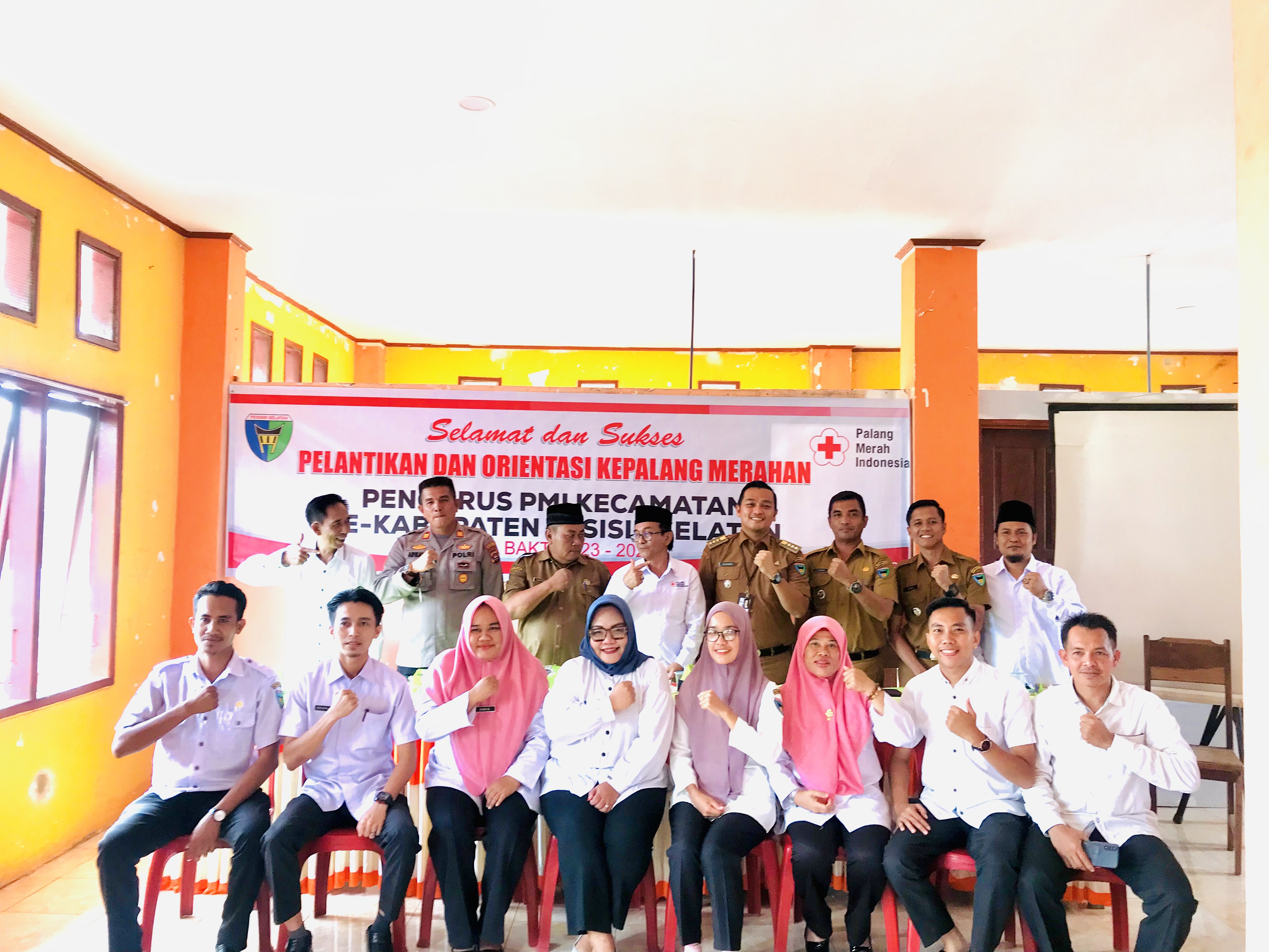 Pelantikan pengurus PMI Kecamatan Basa Ampek Balai Tapan