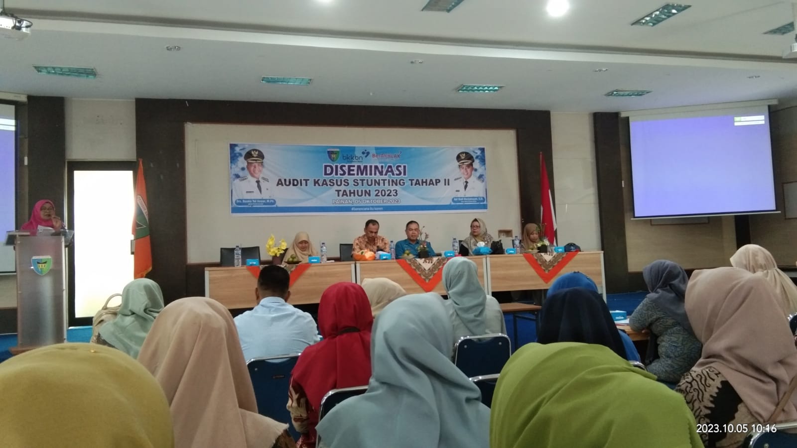 Kasi Kessos Menghadiri Udangan Diseminasi Audit Kasus Stunting Tingkat Kabupaten Pesisir Selatan