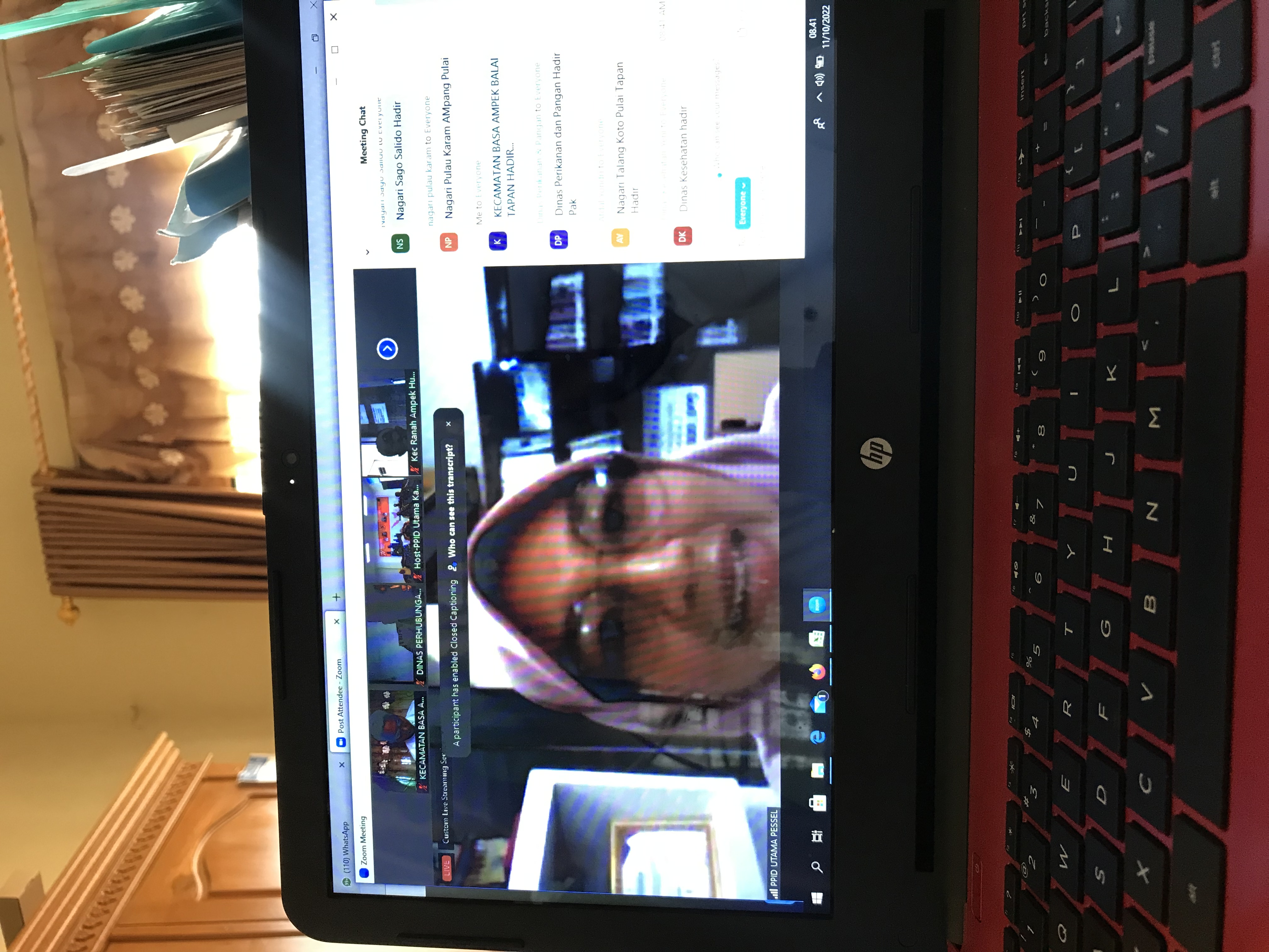 Admin PPID Pelaksana Kecamatan Basa Ampek Balai Tapan mengikuti BIMTEK PPID Tingkat Kabupaten Pesisi