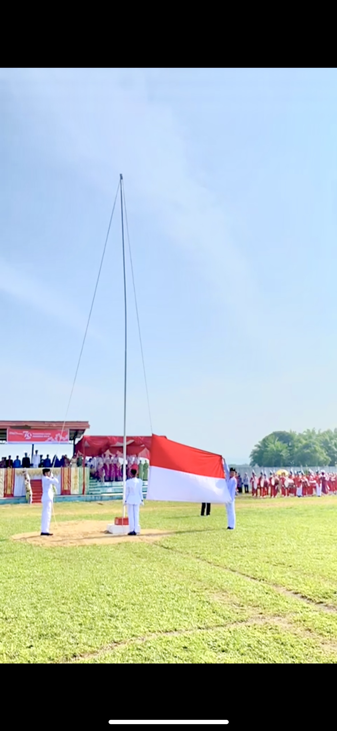Upacara Pengibaran Bendera Merah Putih Peringatan HUT RI ke 79 Tahun 2024