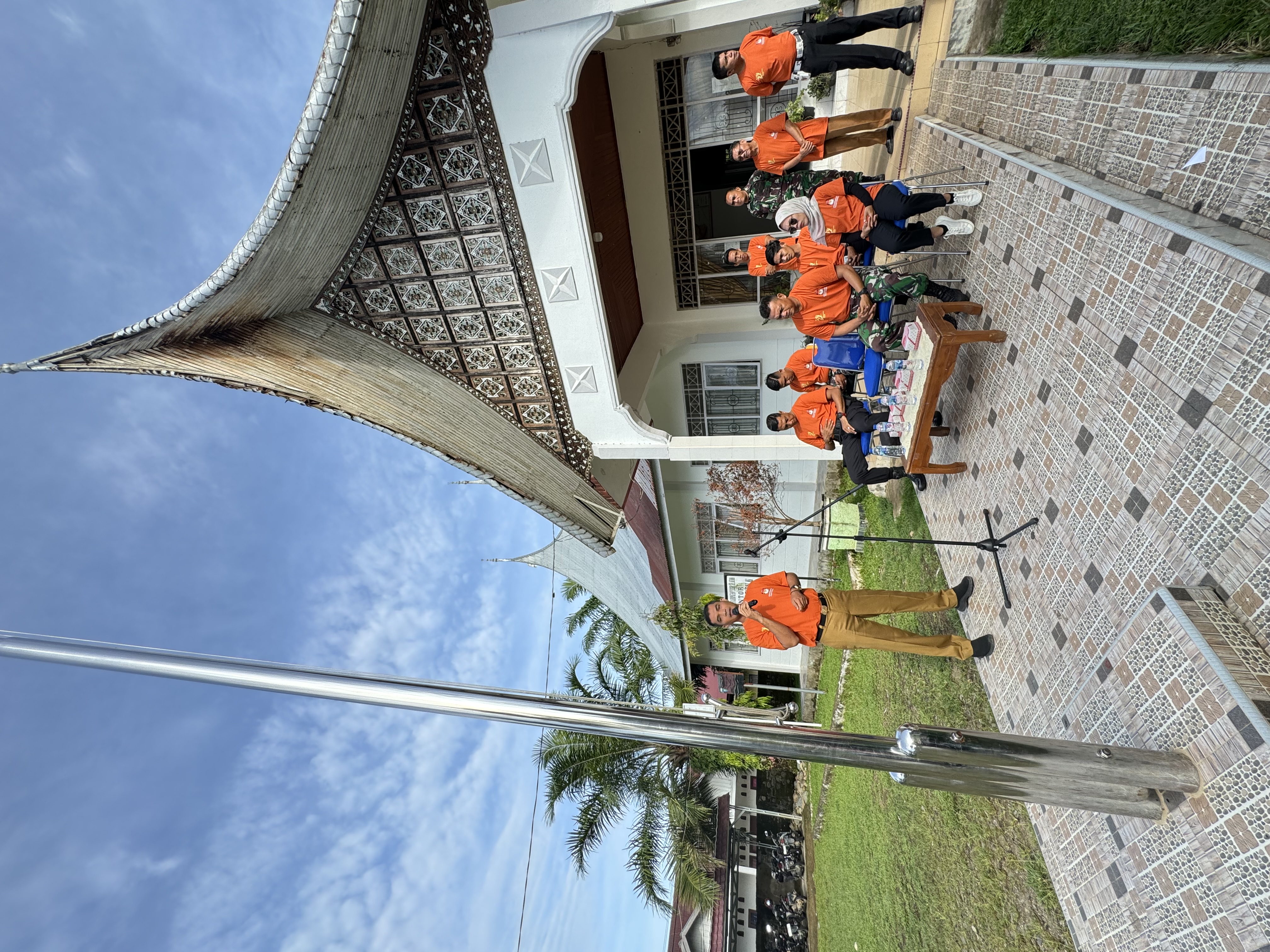 Camat Basa Ampek Balai Tapan menghadiri acara Pembukaan Kegiatan Simulasi Pemungutan dan Perhitungan