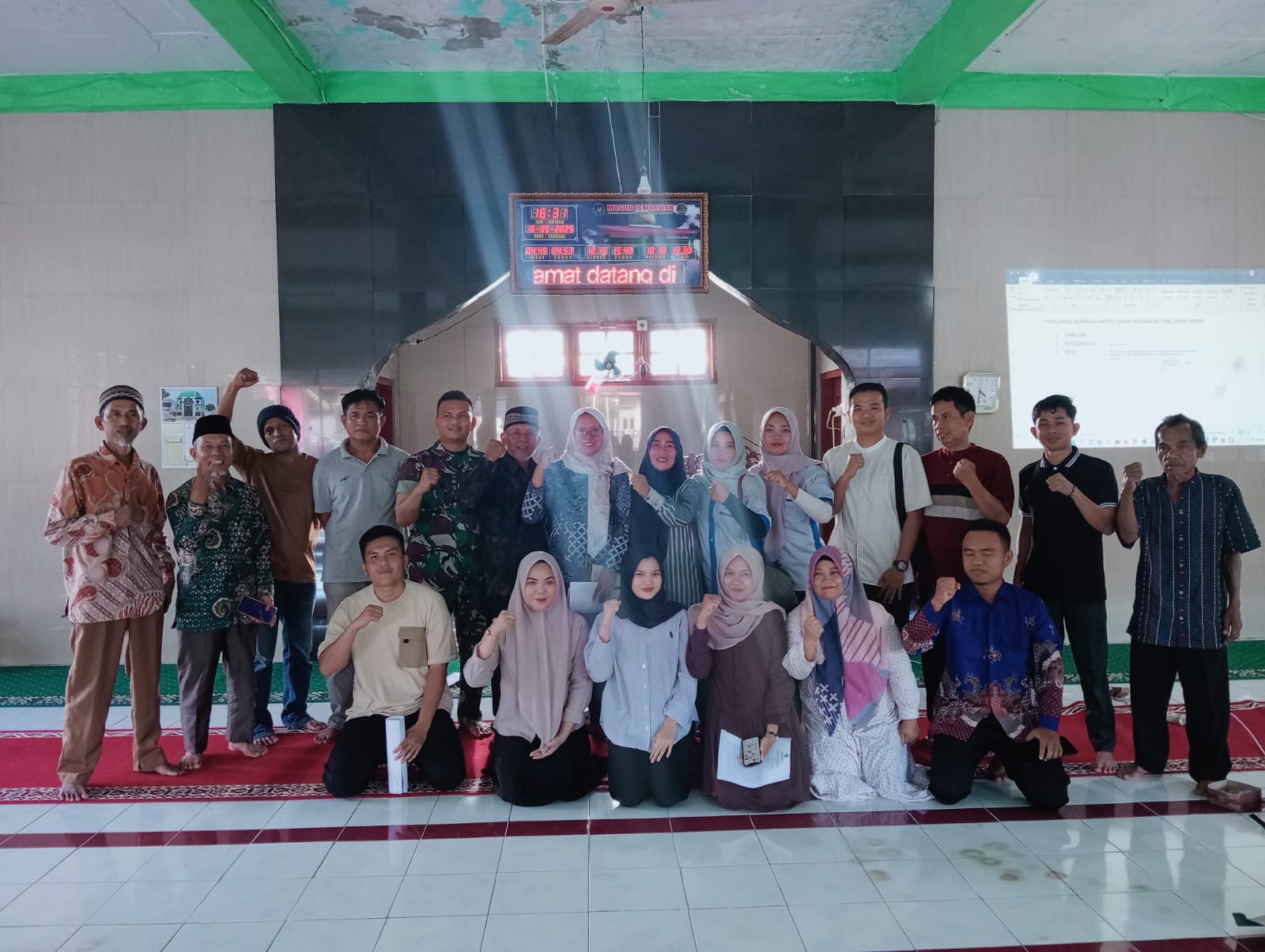 Kasi Ekobang menghadiri acara pembentukan pengurus Koperasi Merah Putih Di Nagari Batang Arah Tapan