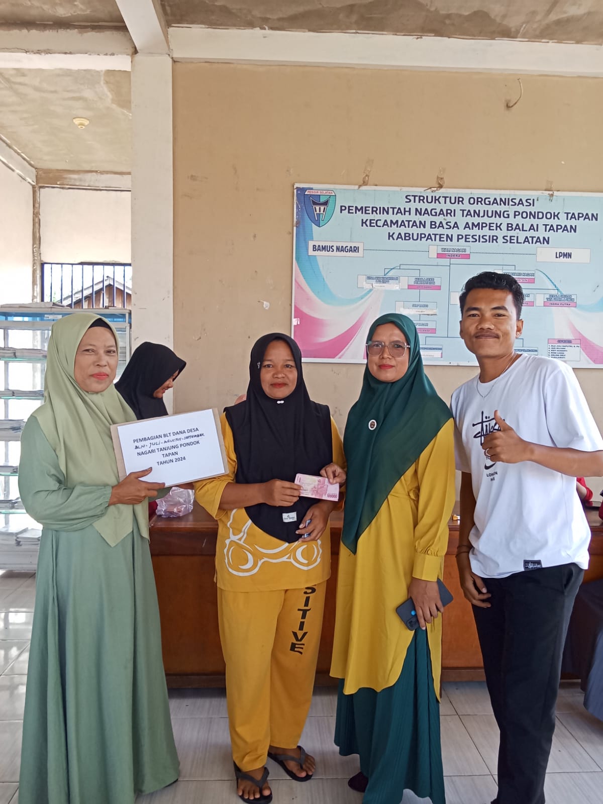 Penyaluran BLT Tahap 3 Nagari Tanjung Pondok Tapan